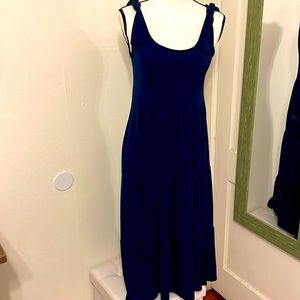 Green Envelope Navy Dress M 👗